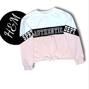 NWOT H&M Crop Top Sweatshirt Size US20